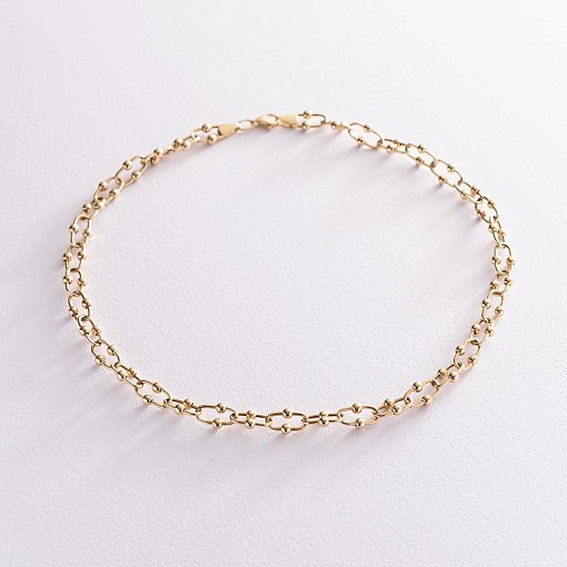 Колье "Фантазия" в желтом золоте кол01910