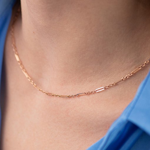 Кольє - ланцюжок в червоному золоті кол02374 2