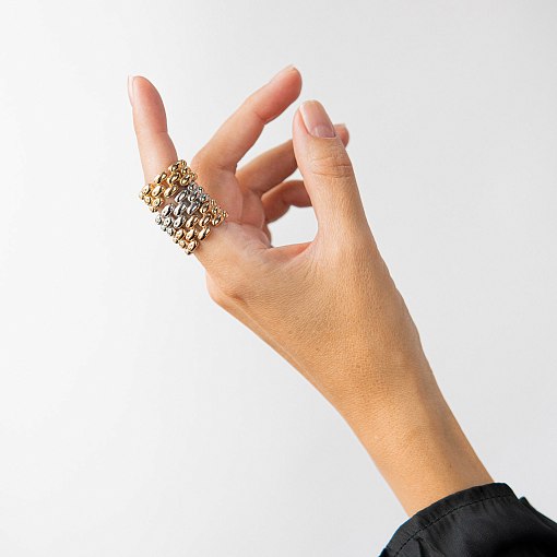 Кольцо "Charlie" в желтом золоте к08380 4