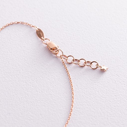 Золотой браслет на ногу "Звезды" б04584 4