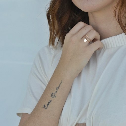 Золотое кольцо "Сердце" к05522 5